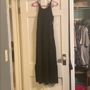 Black maxi summer dress
